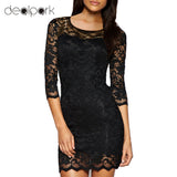 Short Evening Bodycon Lace Dress