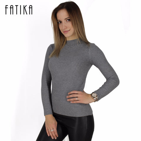 Turtleneck Knitted  Pullover Sweater