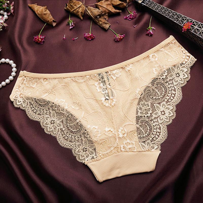 Breathable Cotton Lace Panties For Women Seamless Plus Size