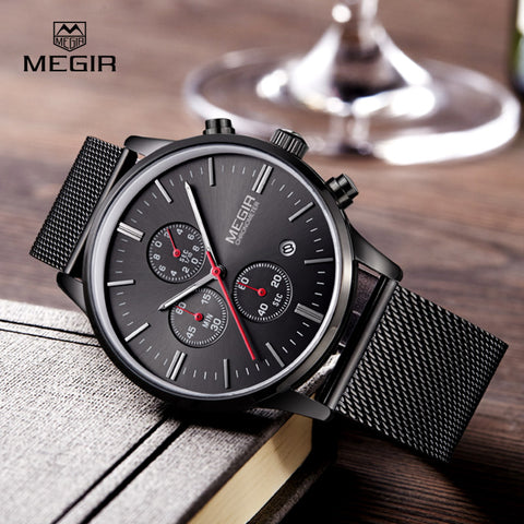 Megir Men's Business Analog Quartz Wristwatch